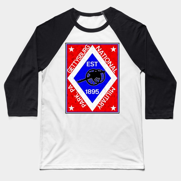 GETTYSBURG PENNSYLVANIA CIVIL WAR NATIONAL MILITARY PARK Baseball T-Shirt by TravelTime